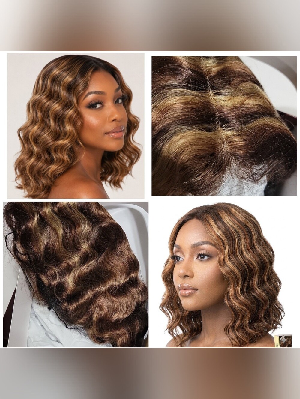 New 100% Natural Human Hair It's a Wig HH PART LACE LIV P4/27/30